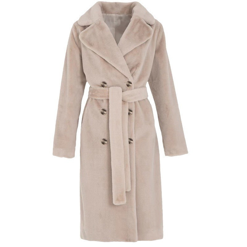 Thickening Mink Velvet Coat Women
