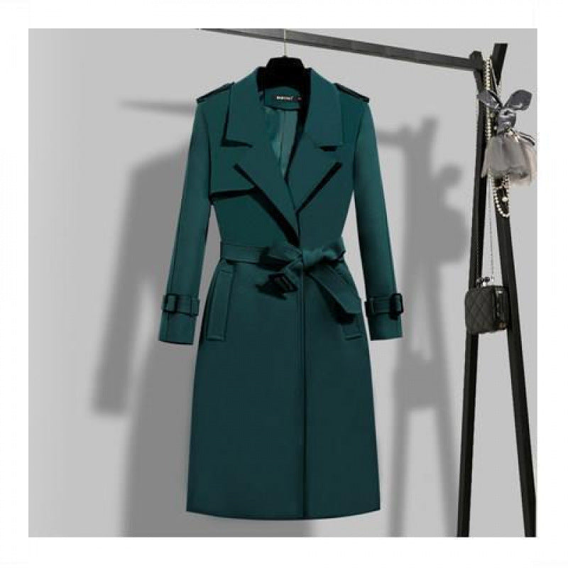 Elegant Slim-fit Trench Coat