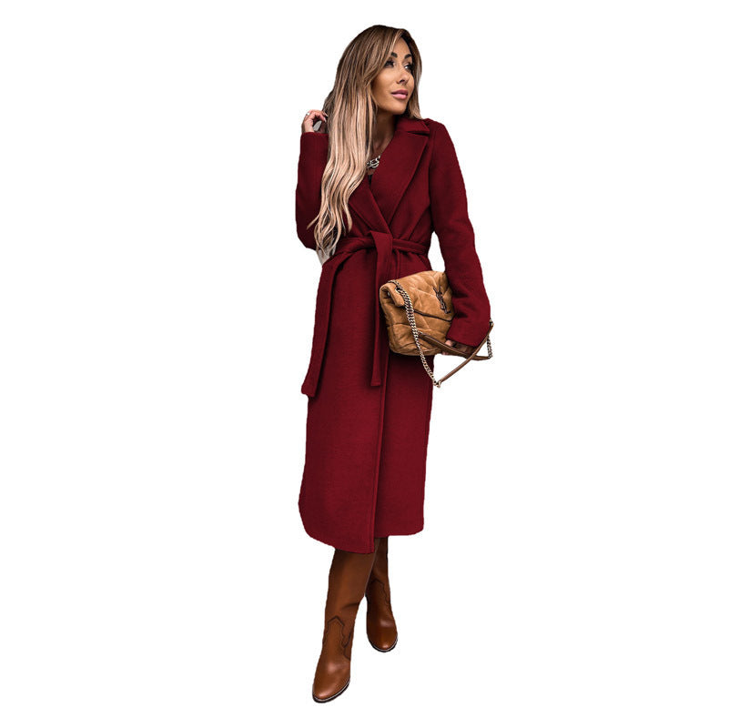 Long-sleeved Woolen Coat