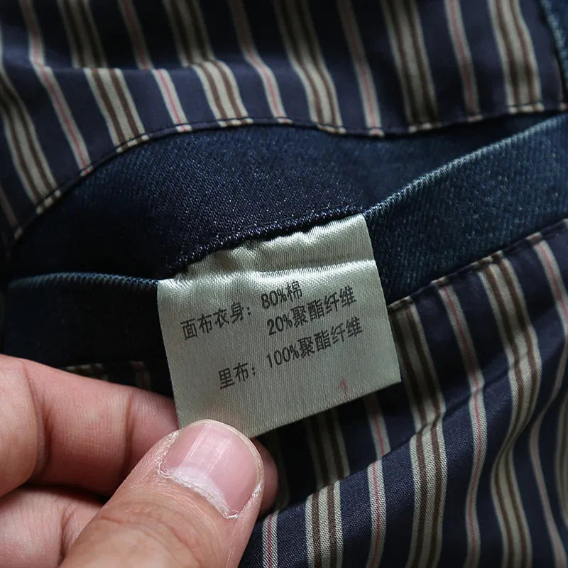 Denim Slim Fitting Blazer Coats