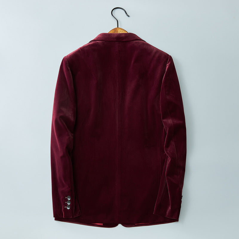 Lapel Velvet Jacket