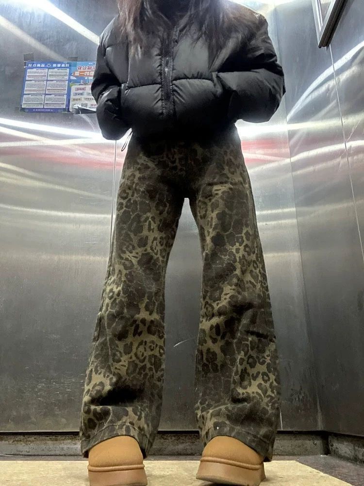 Loose Straight-leg Wide-leg Pants