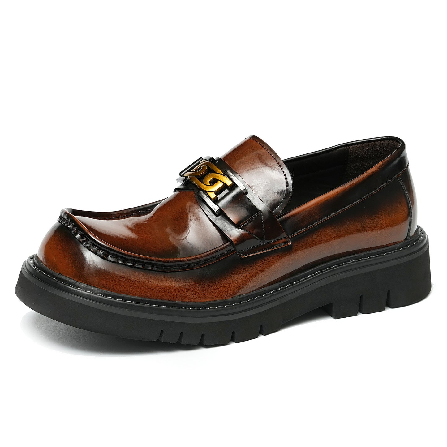 Big Head Leather Shoes Men