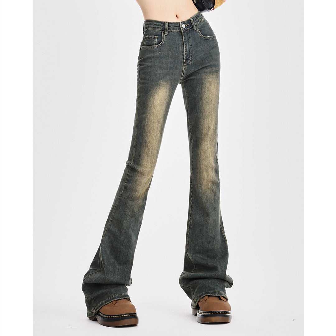 Denim Fleece-lined Women's Trousers