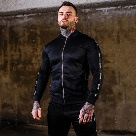 Casual cardigan sports suit