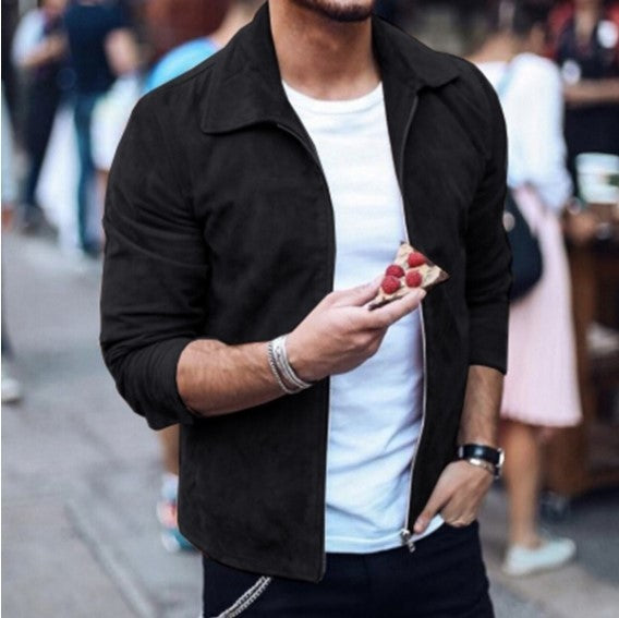 Men Slim Turn down Collar Jackets