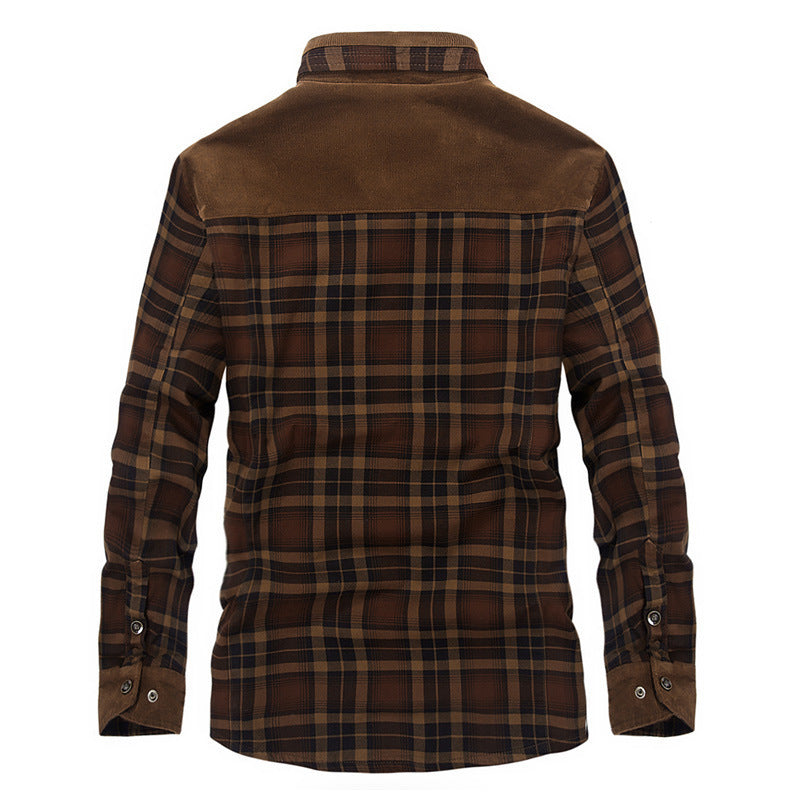 Men Thicken Warm Fleece Jackets Coats