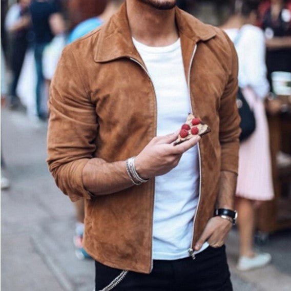 Men Slim Turn down Collar Jackets
