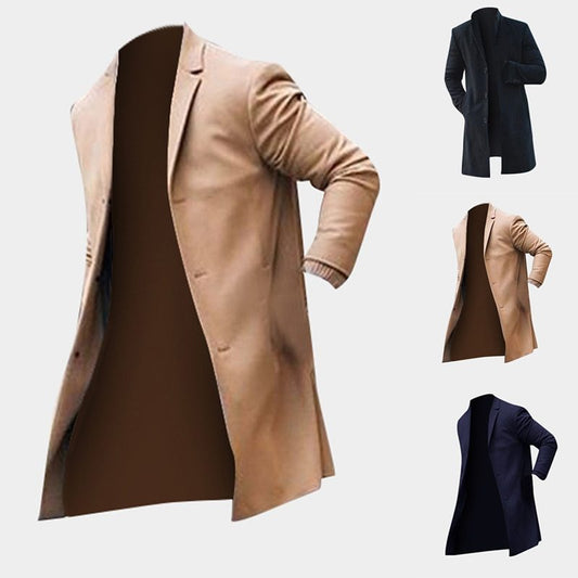 Fashion Winter Men's Trench Long Jackets