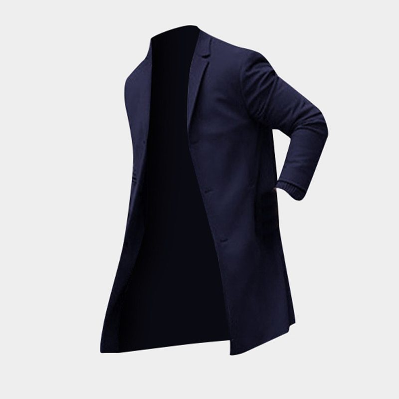 Fashion Winter Men's Trench Long Jackets