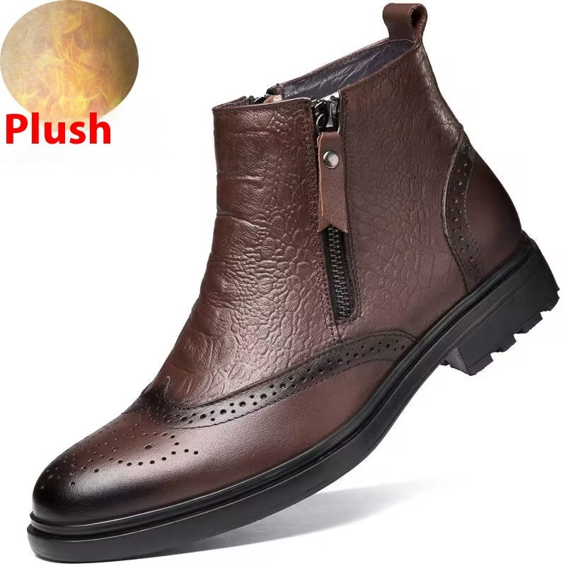 High-top Leather Shoes