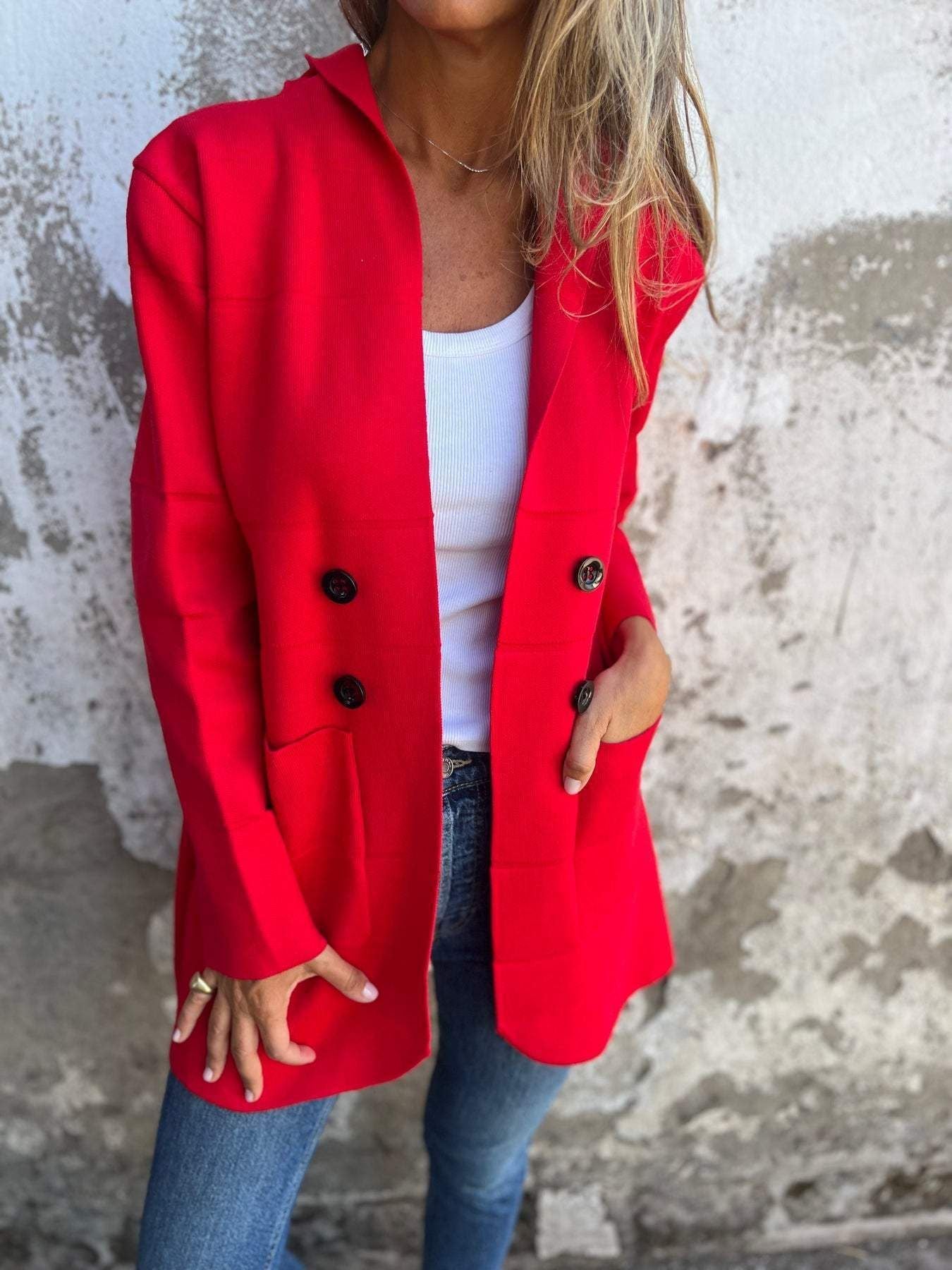 Hooded Button Trench Coat