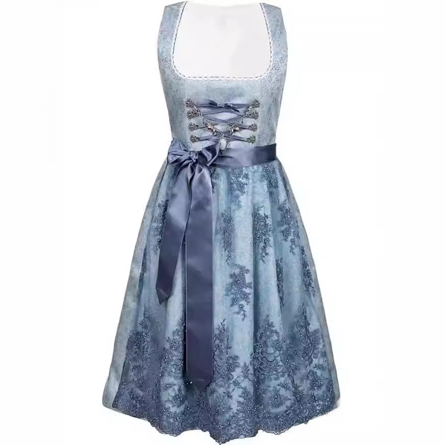 Blue Jacquard Bavarian