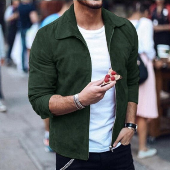 Men Slim Turn down Collar Jackets