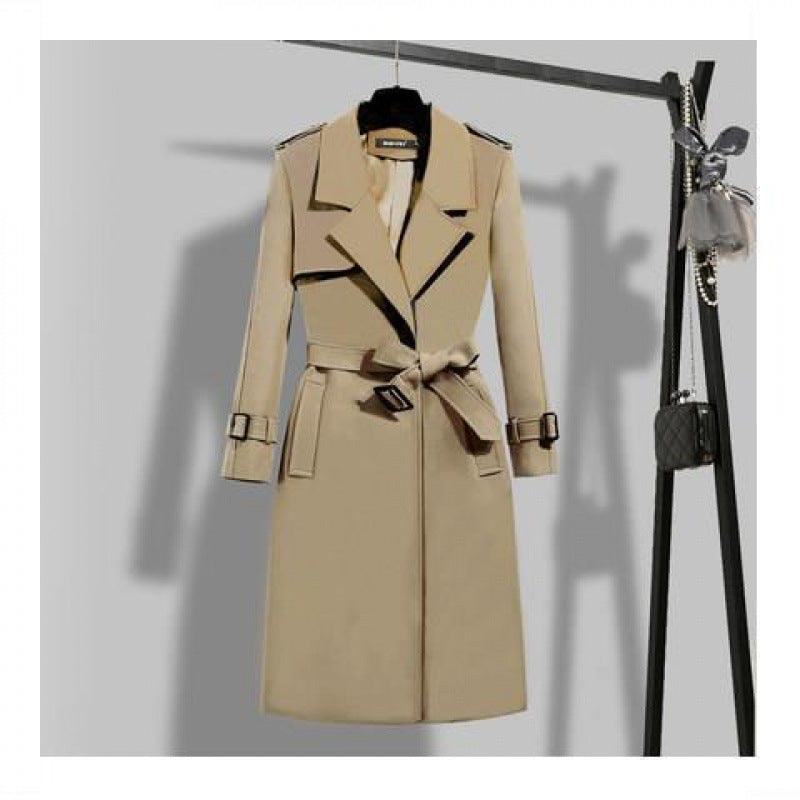 Elegant Slim-fit Trench Coat