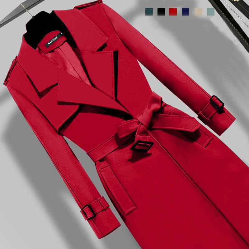 Elegant Slim-fit Trench Coat
