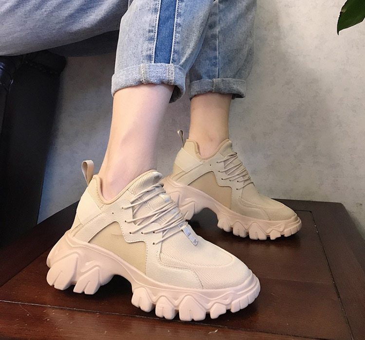 Cloth straps platform shoes casual shoes