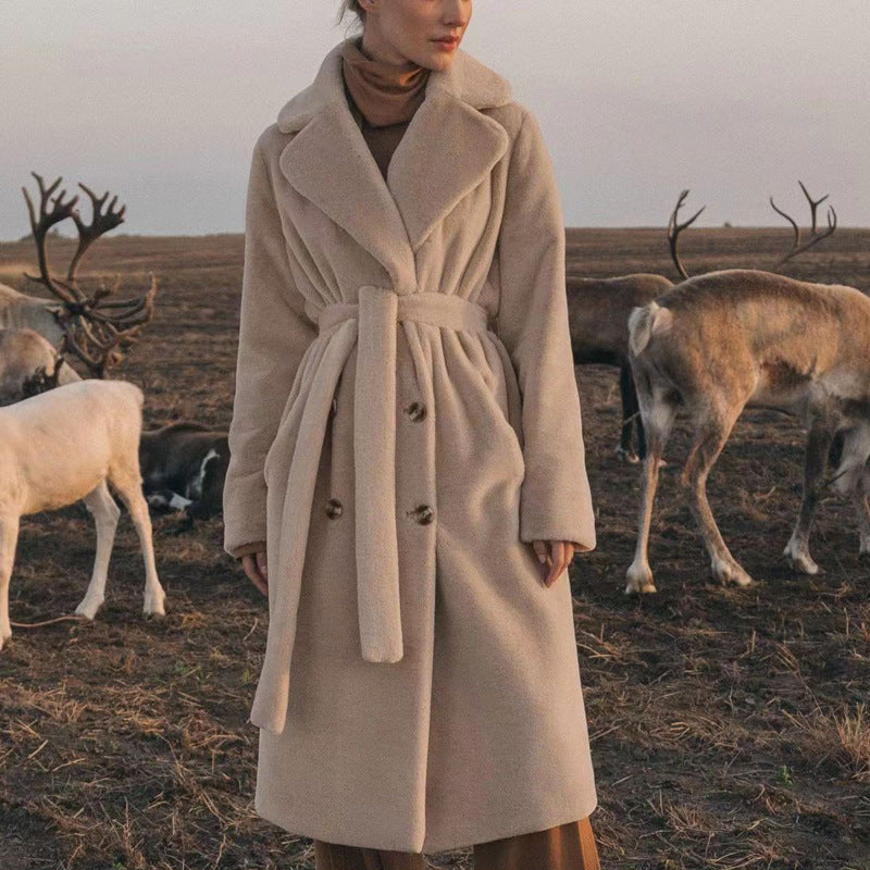 Thickening Mink Velvet Coat Women