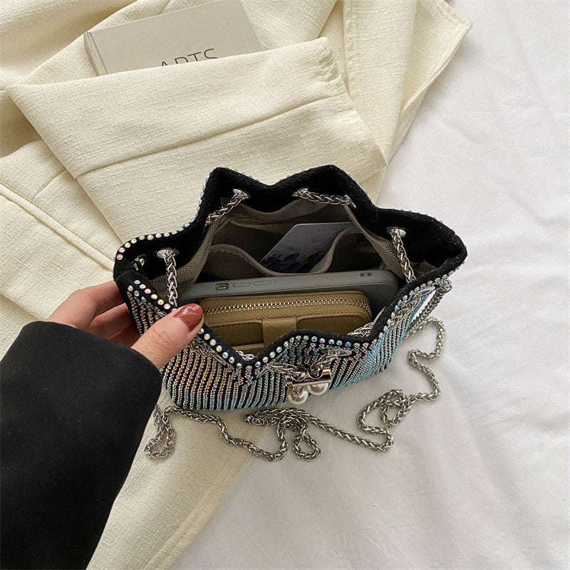 Diamond Chain Crossbody Bag