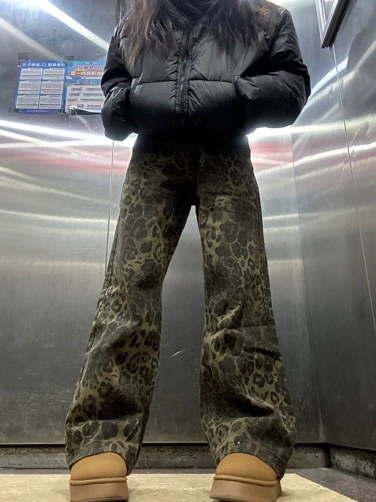 Loose Straight-leg Wide-leg Pants