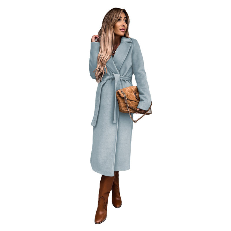 Long-sleeved Woolen Coat