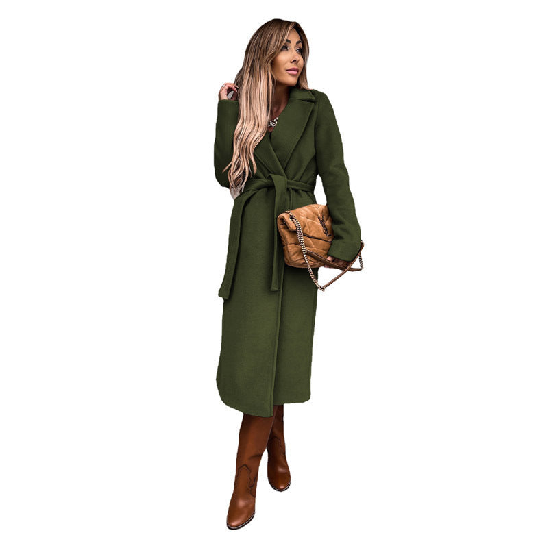 Long-sleeved Woolen Coat