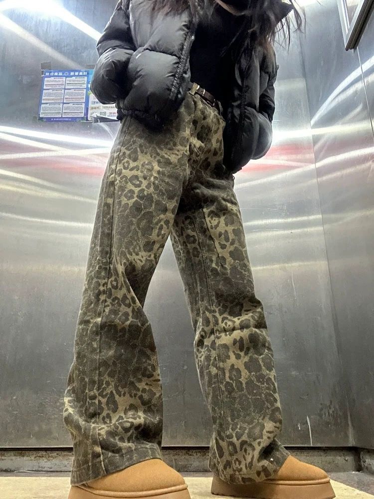 Loose Straight-leg Wide-leg Pants