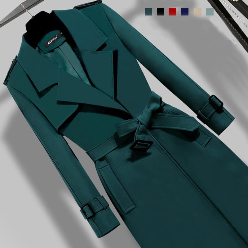 Elegant Slim-fit Trench Coat
