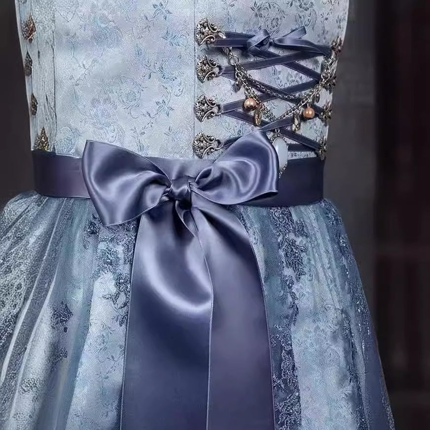 Blue Jacquard Bavarian