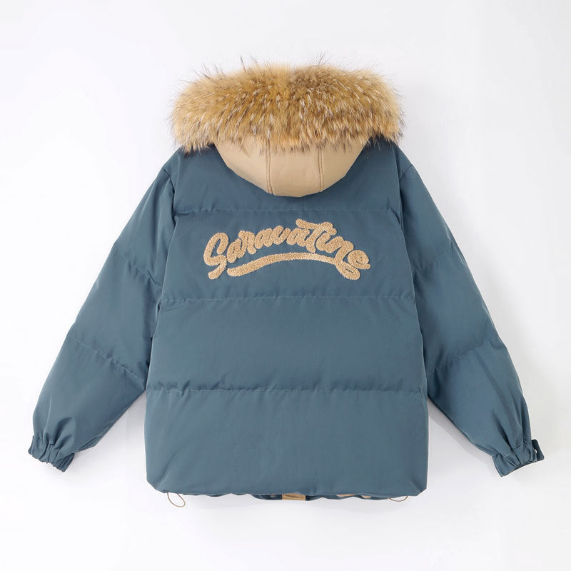 Thickened White Duck Down Coat