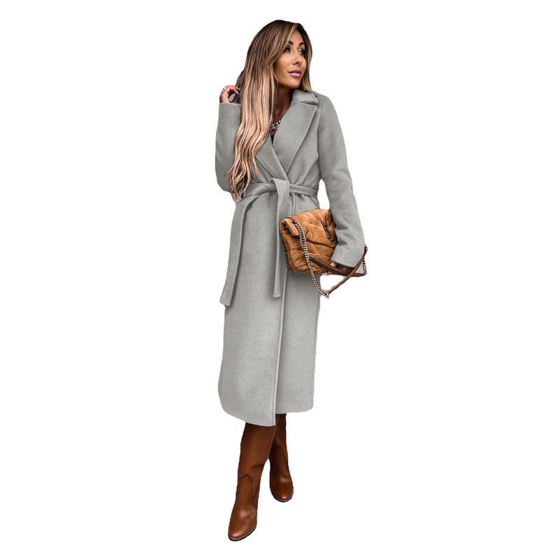 Long-sleeved Woolen Coat