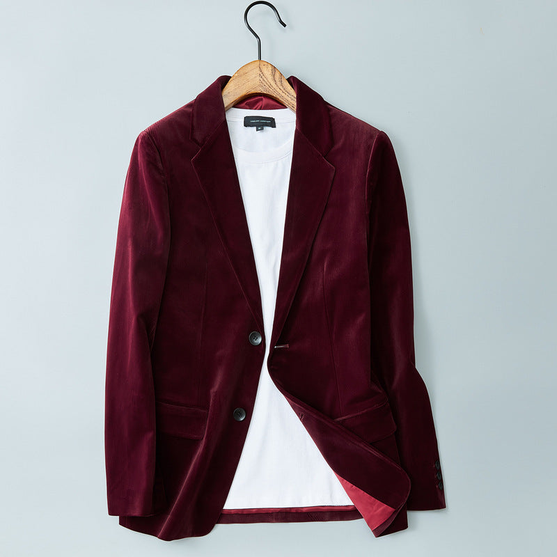 Lapel Velvet Jacket